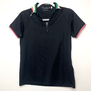 Ralph Lauren RLX Size S Women's Golf Polo Shirt Tailored Quarter Zip Desert Rose